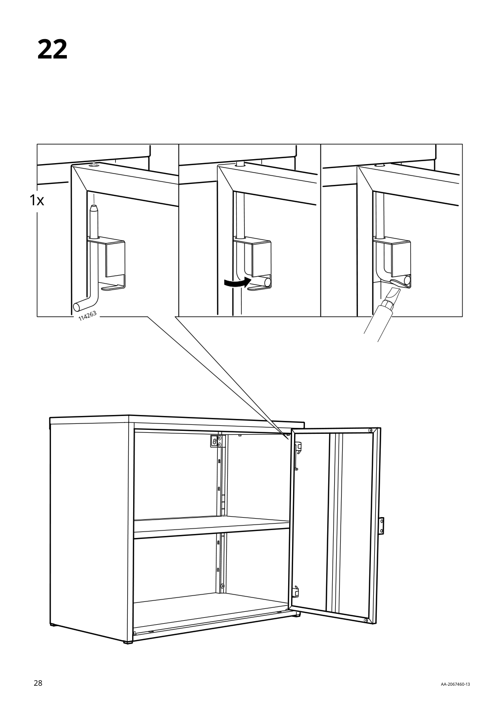 Assembly instructions for IKEA Bror cabinet with 2 doors gray green | Page 28 - IKEA BROR cabinet with 2 doors 505.473.90