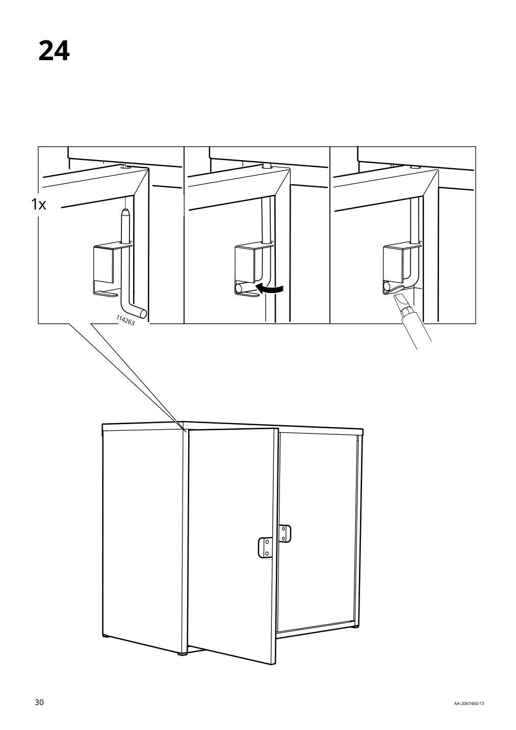 Assembly instructions for IKEA Bror cabinet with 2 doors gray green | Page 30 - IKEA BROR cabinet with 2 doors 505.473.90