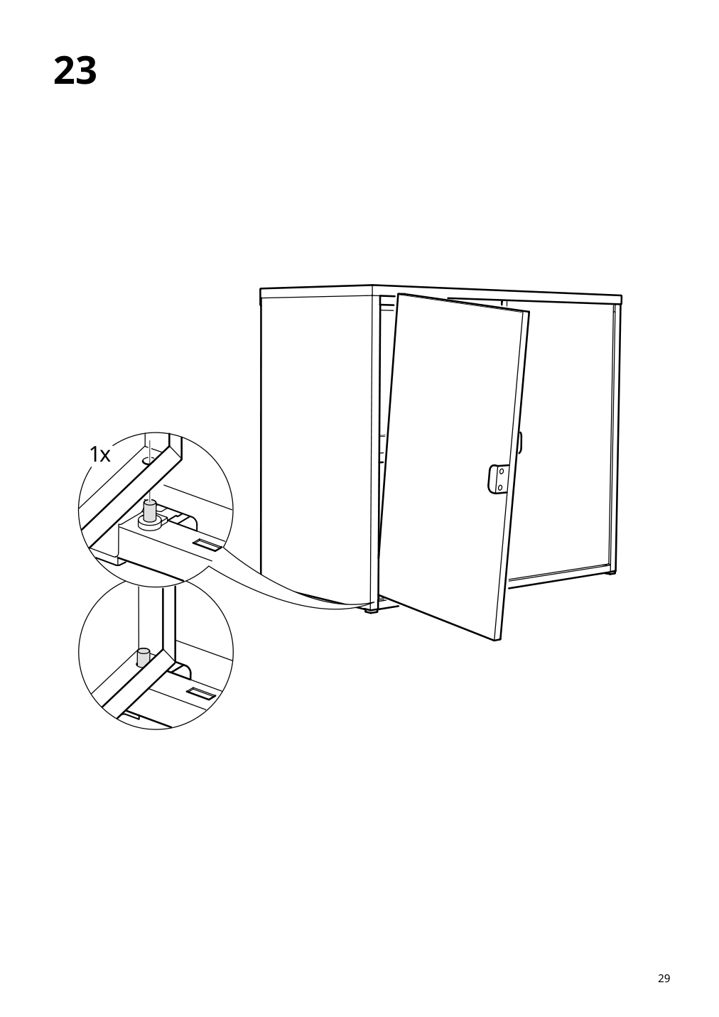 Assembly instructions for IKEA Bror cabinet with 2 doors black | Page 29 - IKEA BROR cabinet with 2 doors 503.000.15