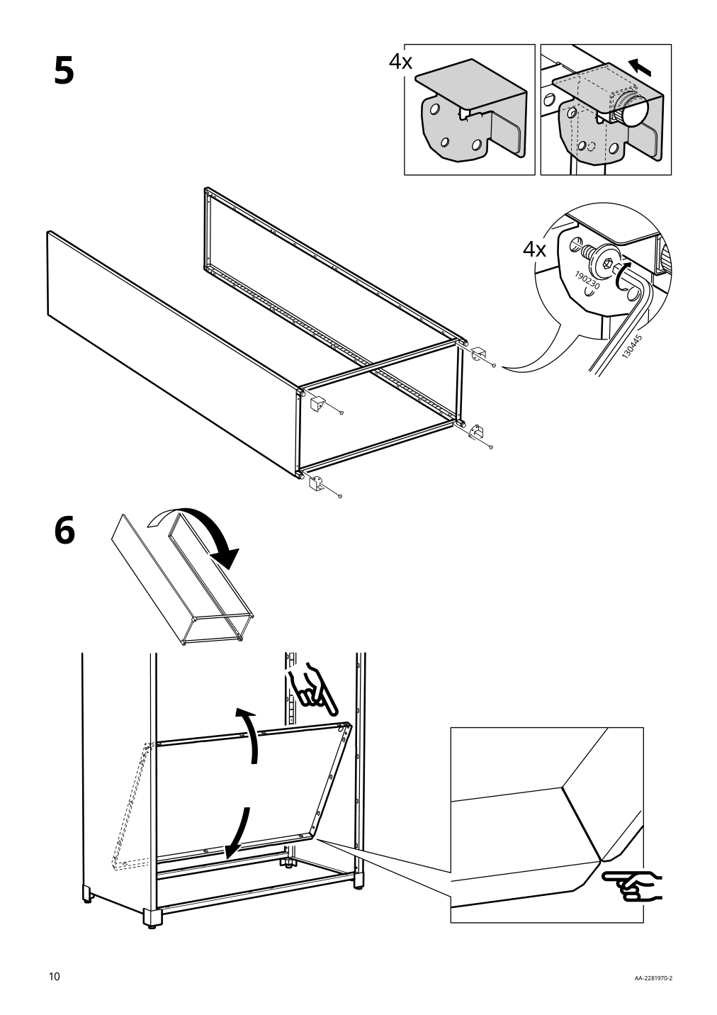 Assembly instructions for IKEA Bror cabinet with doors black | Page 10 - IKEA BROR cabinet with doors 504.942.97