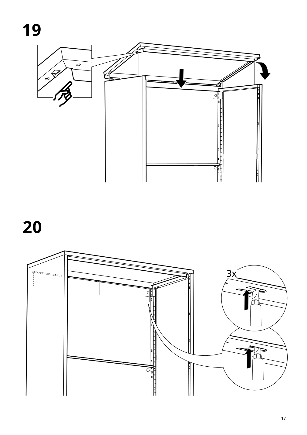 Assembly instructions for IKEA Bror cabinet with doors black | Page 17 - IKEA BROR cabinet with doors 504.942.97