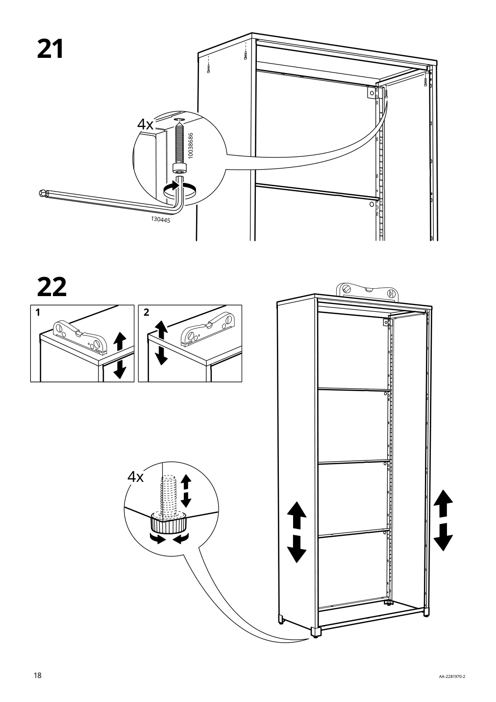 Assembly instructions for IKEA Bror cabinet with doors black | Page 18 - IKEA BROR cabinet with doors 504.942.97