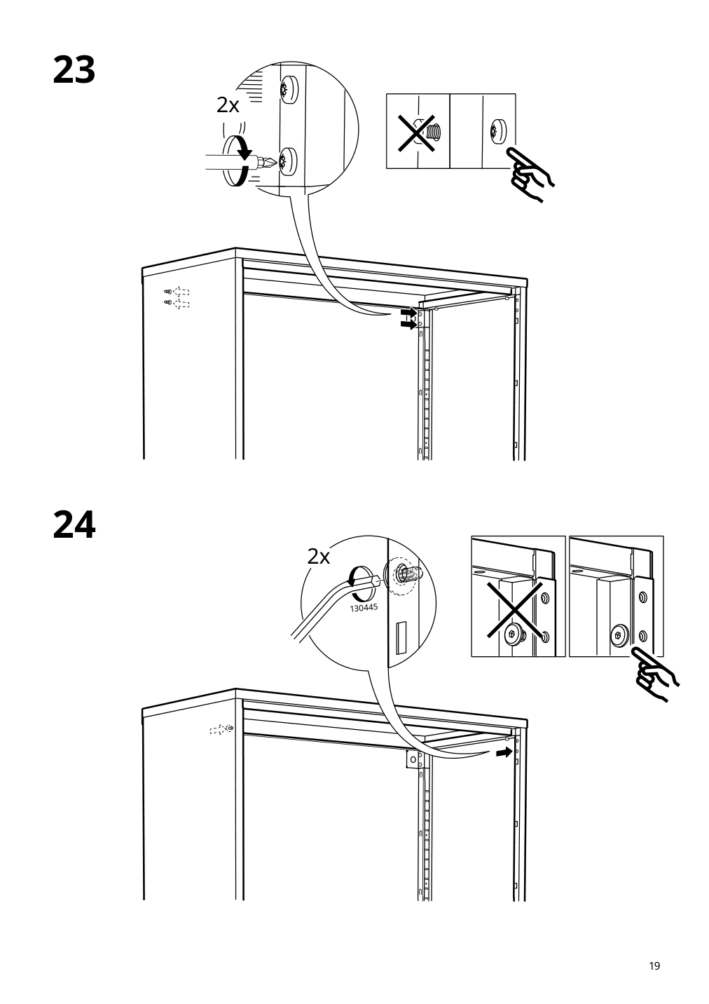 Assembly instructions for IKEA Bror cabinet with doors black | Page 19 - IKEA BROR cabinet with doors 504.942.97