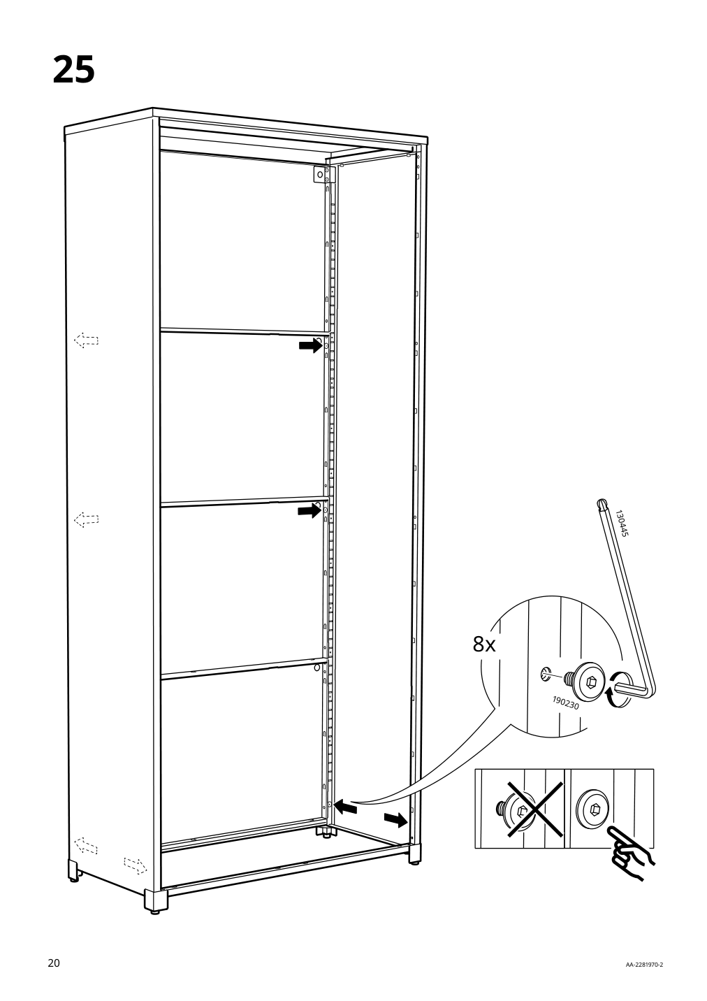 Assembly instructions for IKEA Bror cabinet with doors black | Page 20 - IKEA BROR cabinet with doors 504.942.97