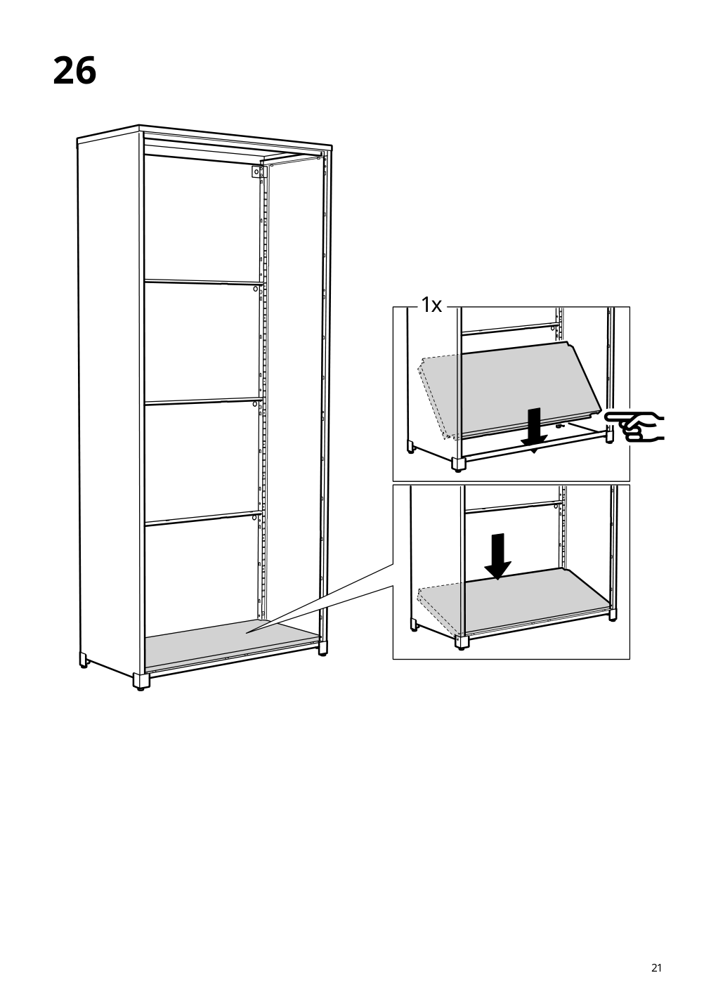 Assembly instructions for IKEA Bror cabinet with doors black | Page 21 - IKEA BROR cabinet with doors 504.942.97