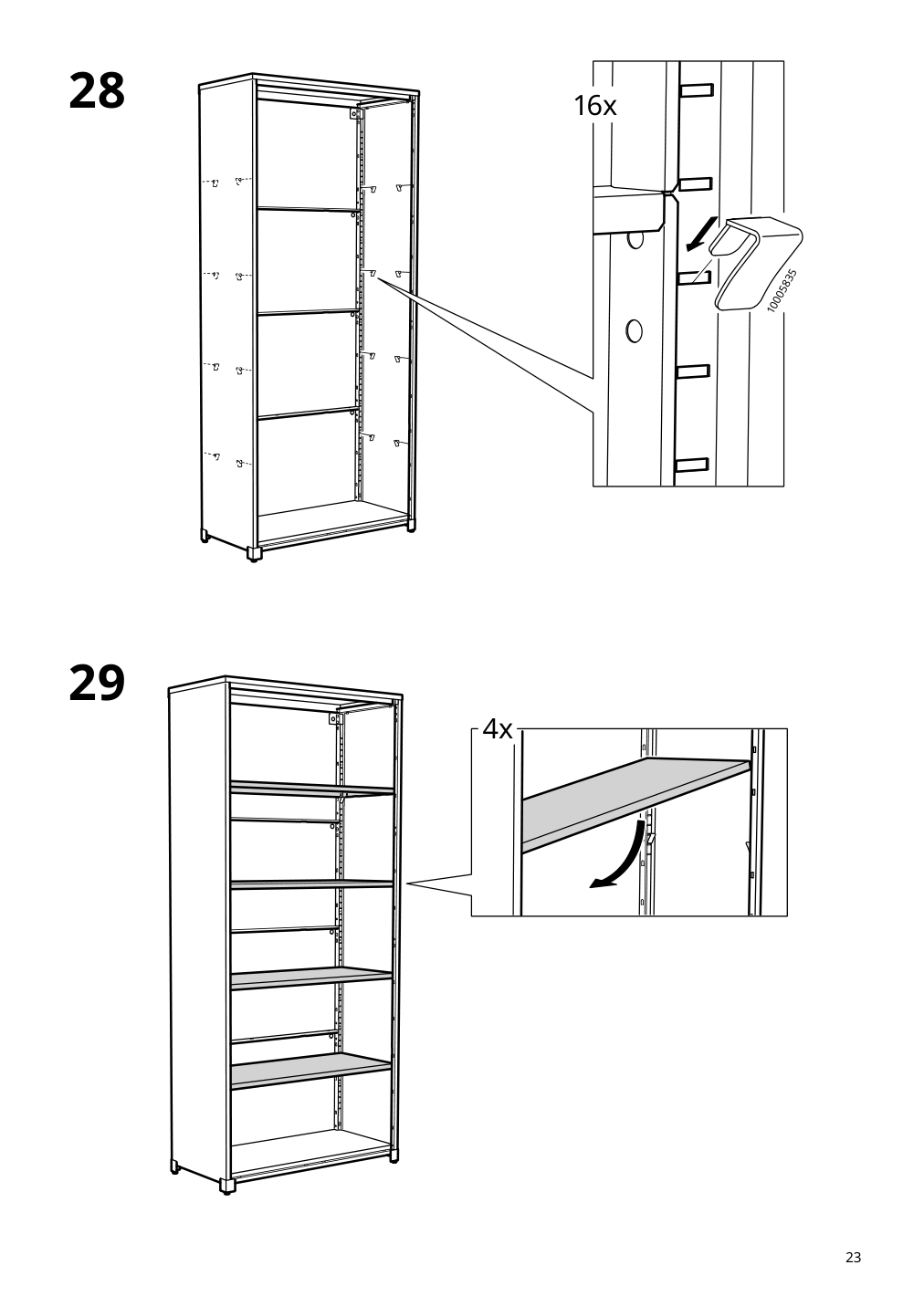 Assembly instructions for IKEA Bror cabinet with doors black | Page 23 - IKEA BROR cabinet with doors 504.942.97