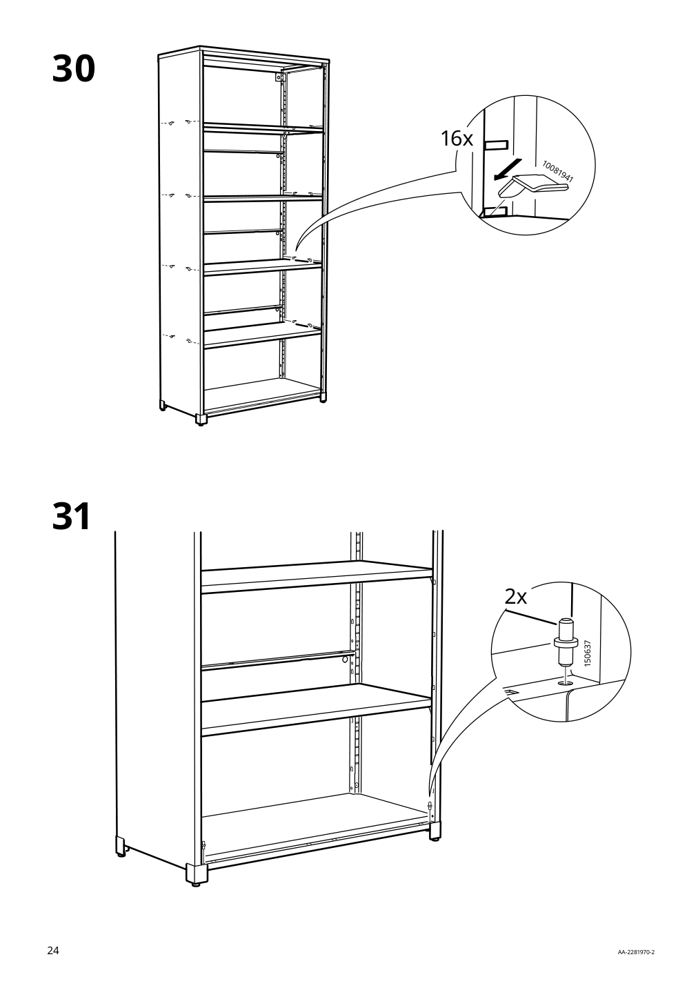 Assembly instructions for IKEA Bror cabinet with doors black | Page 24 - IKEA BROR cabinet with doors 504.942.97