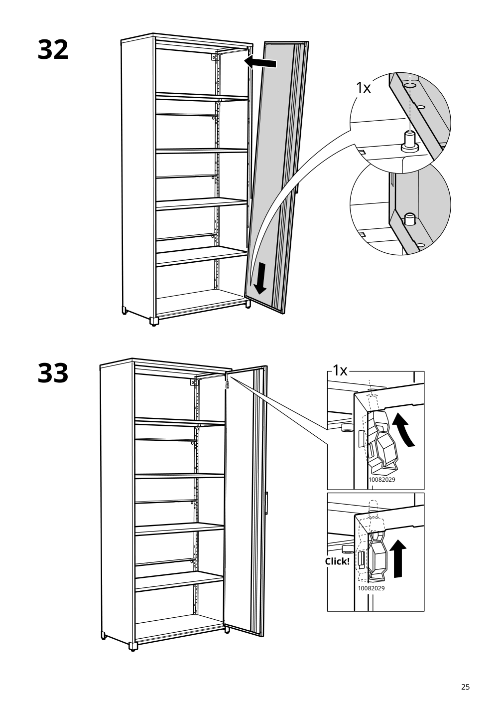 Assembly instructions for IKEA Bror cabinet with doors black | Page 25 - IKEA BROR cabinet with doors 504.942.97