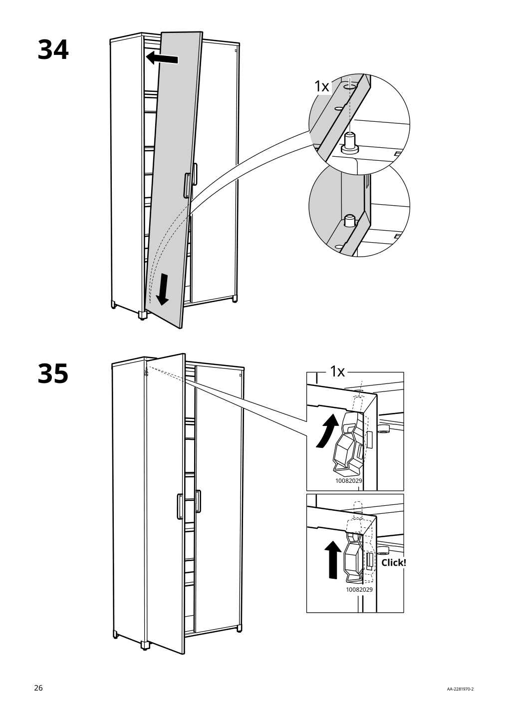 Assembly instructions for IKEA Bror cabinet with doors black | Page 26 - IKEA BROR cabinet with doors 504.942.97