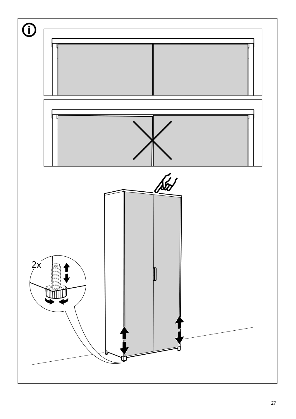 Assembly instructions for IKEA Bror cabinet with doors black | Page 27 - IKEA BROR cabinet with doors 504.942.97