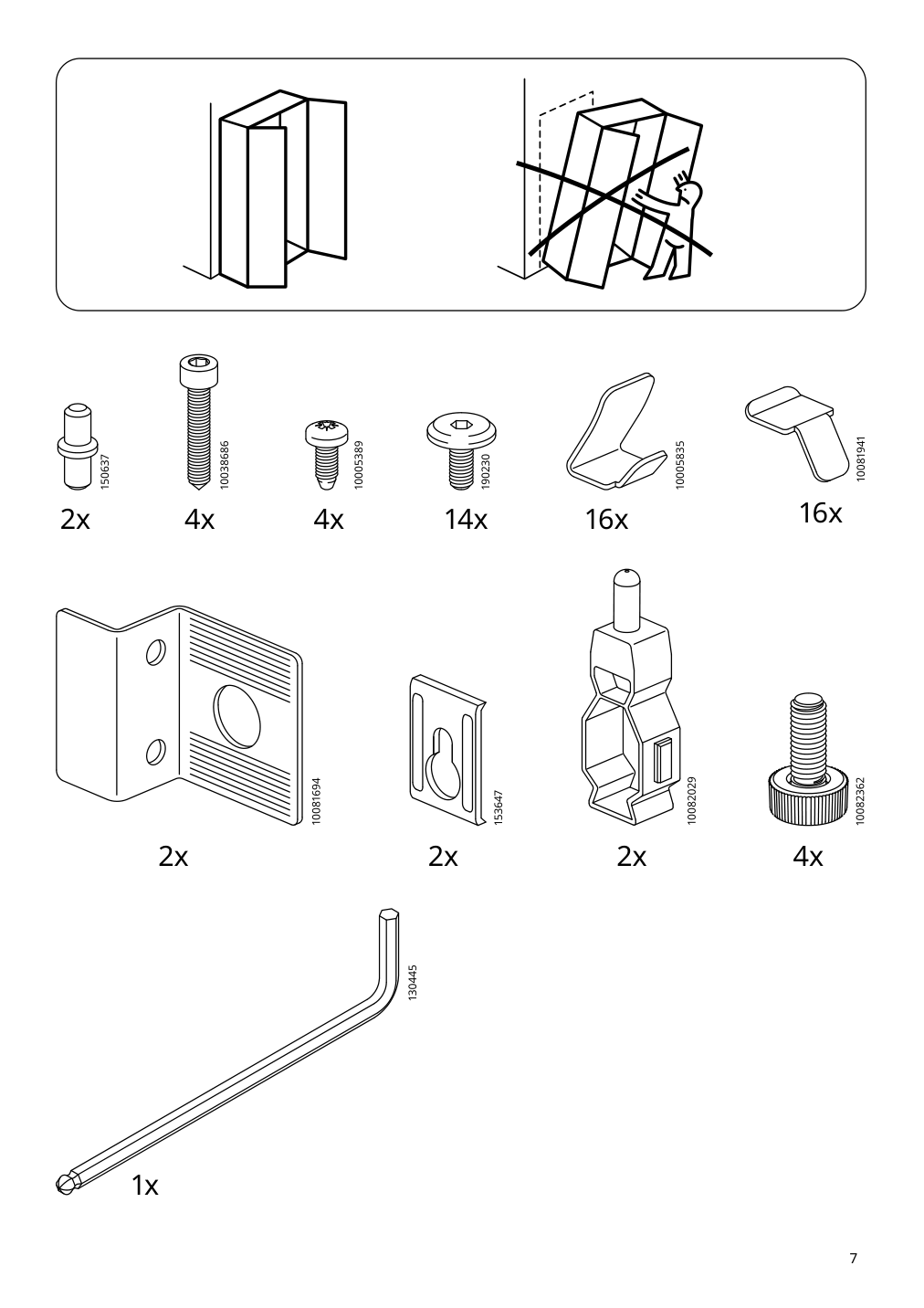 Assembly instructions for IKEA Bror cabinet with doors black | Page 7 - IKEA BROR cabinet with doors 504.942.97