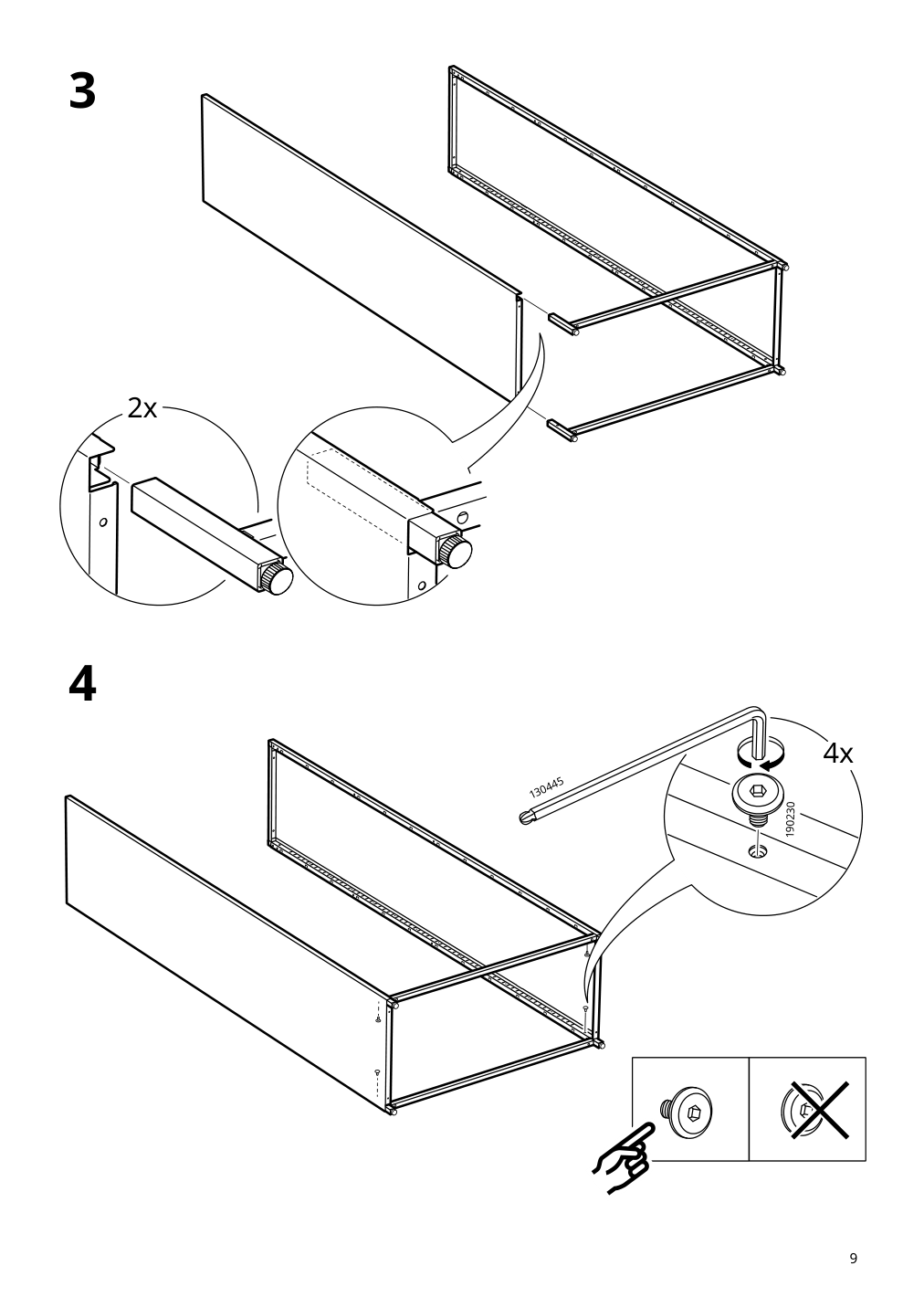 Assembly instructions for IKEA Bror cabinet with doors black | Page 9 - IKEA BROR cabinet with doors 504.942.97