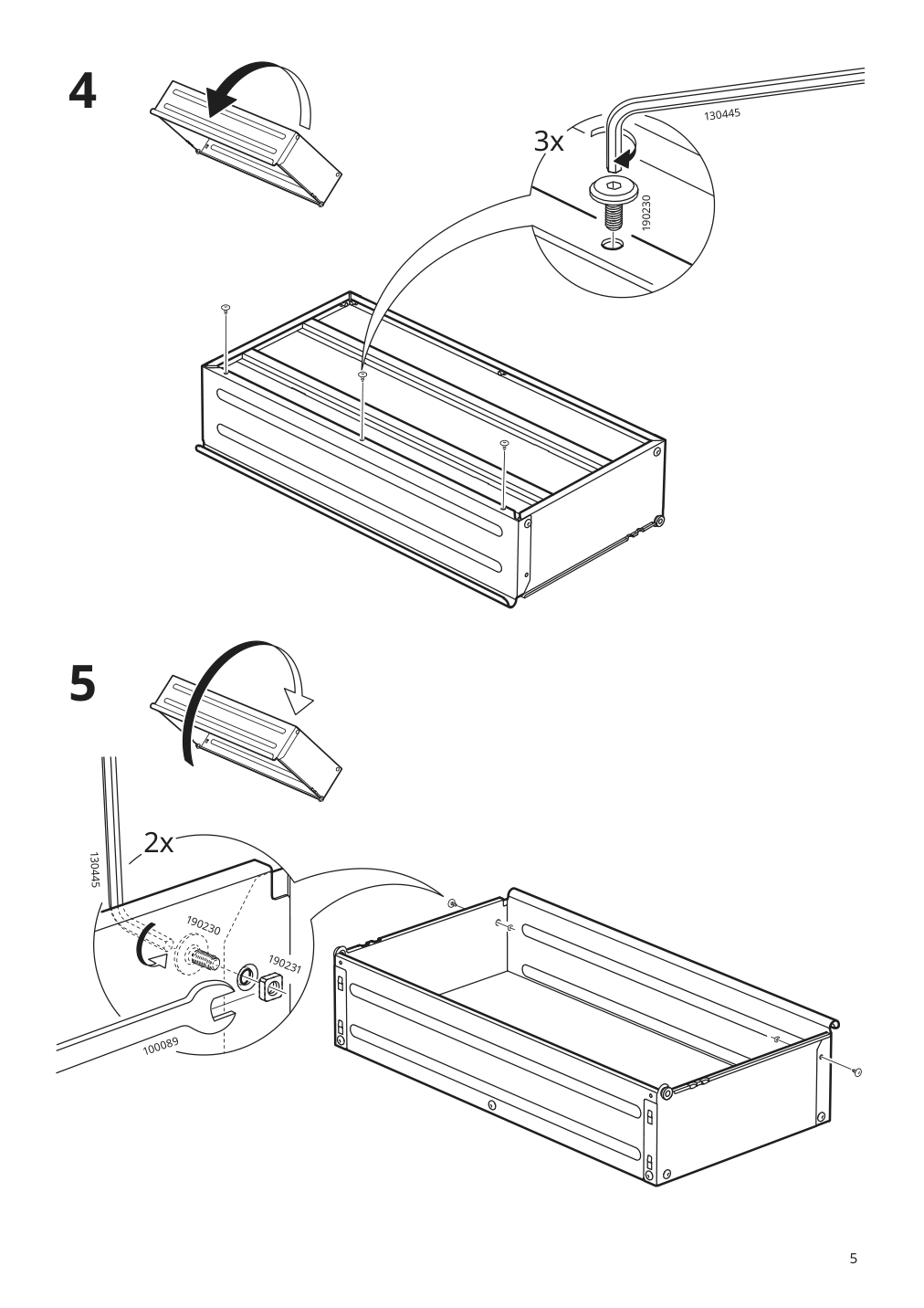 Assembly instructions for IKEA Bror drawer black | Page 5 - IKEA BROR shelving unit with drawers/shelves 994.950.97