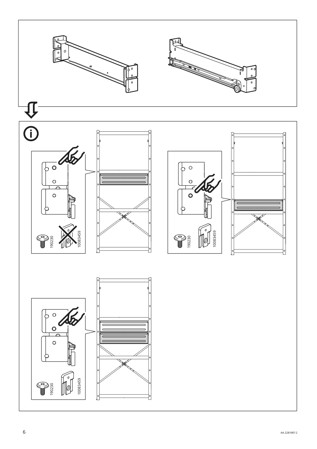 Assembly instructions for IKEA Bror drawer black | Page 6 - IKEA BROR shelving unit with drawers/shelves 794.369.09