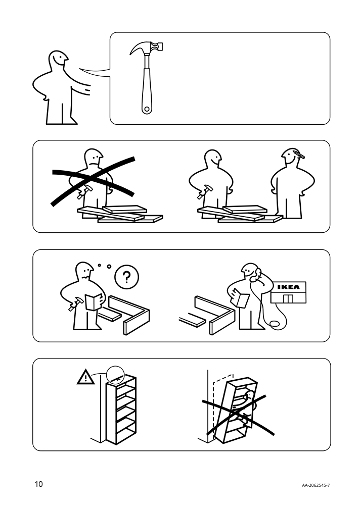 Assembly instructions for IKEA Bror post black | Page 10 - IKEA BROR shelving unit with drawers/shelves 794.369.09