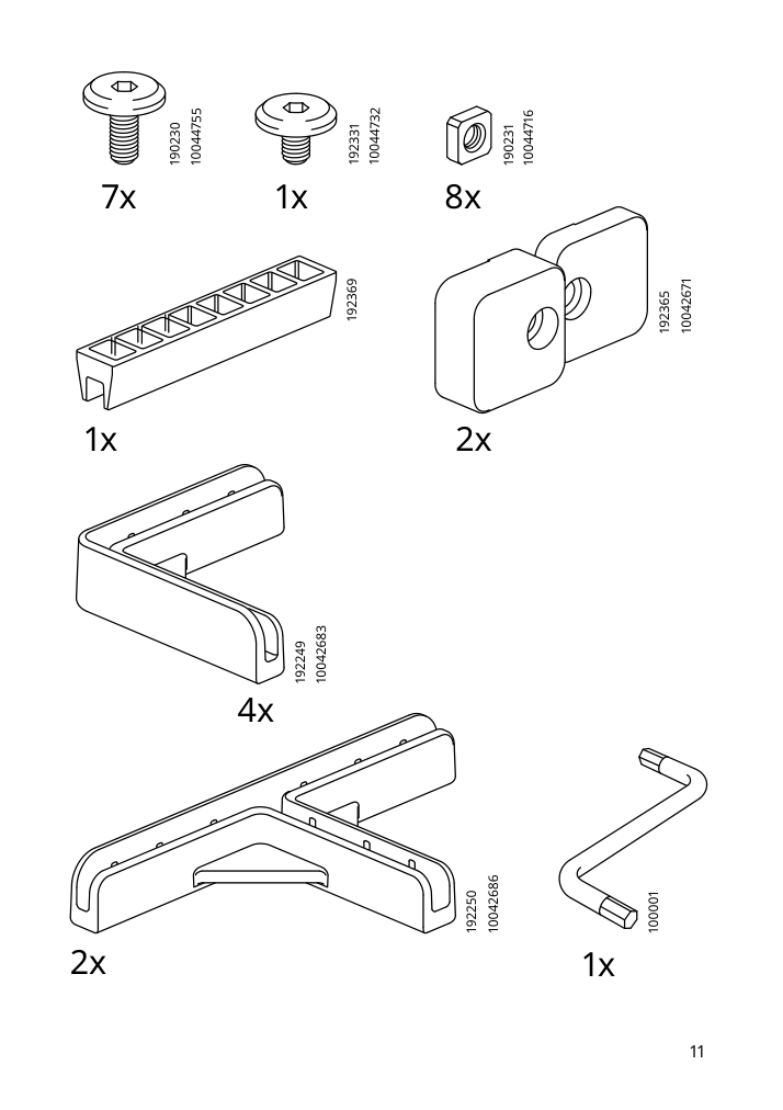 Assembly instructions for IKEA Bror post black | Page 11 - IKEA BROR shelving unit with drawers/shelves 994.950.97