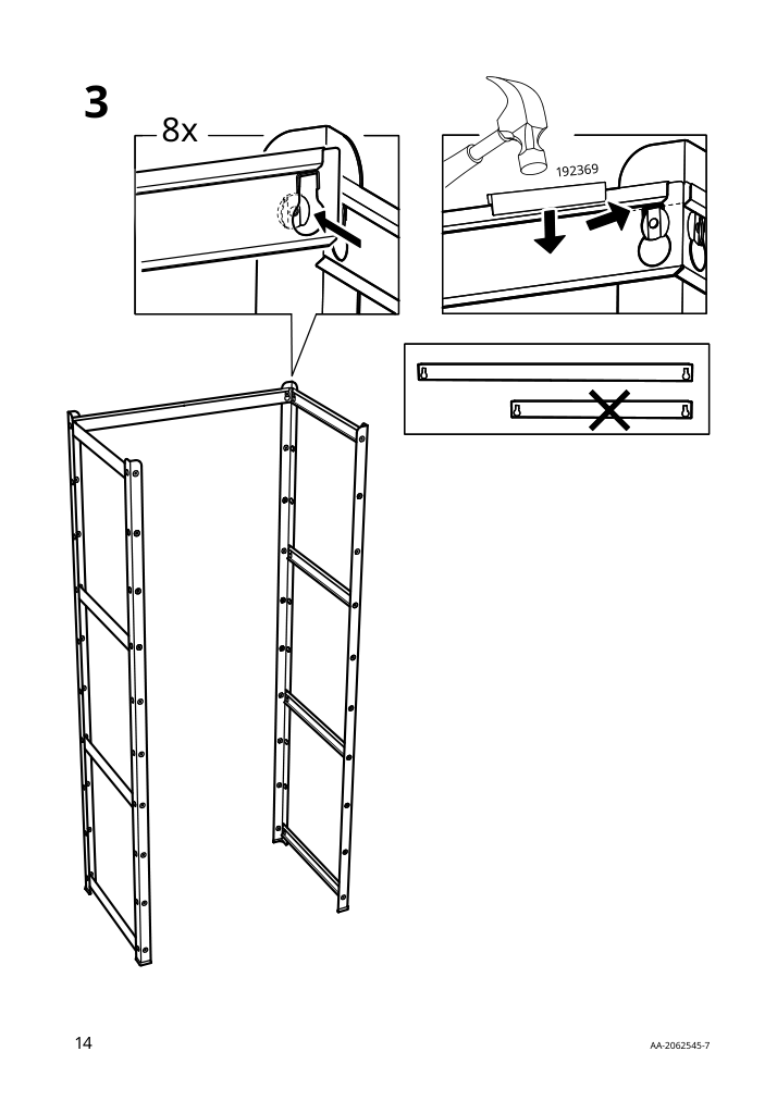 Assembly instructions for IKEA Bror post black | Page 14 - IKEA BROR shelving unit with drawers/shelves 794.369.09