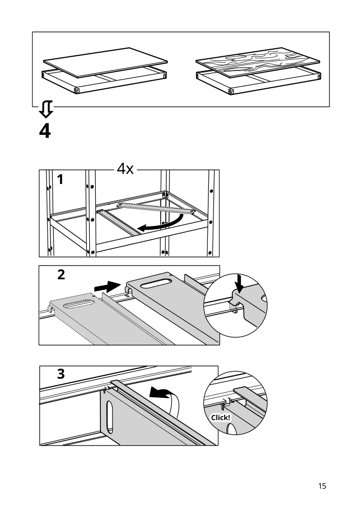 Assembly instructions for IKEA Bror post black | Page 15 - IKEA BROR shelving unit with drawers/shelves 794.369.09