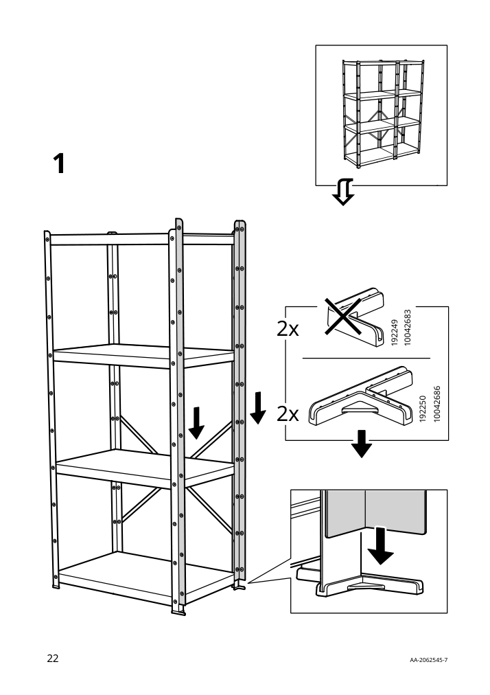 Assembly instructions for IKEA Bror post black | Page 22 - IKEA BROR shelving unit with drawers/shelves 994.950.97