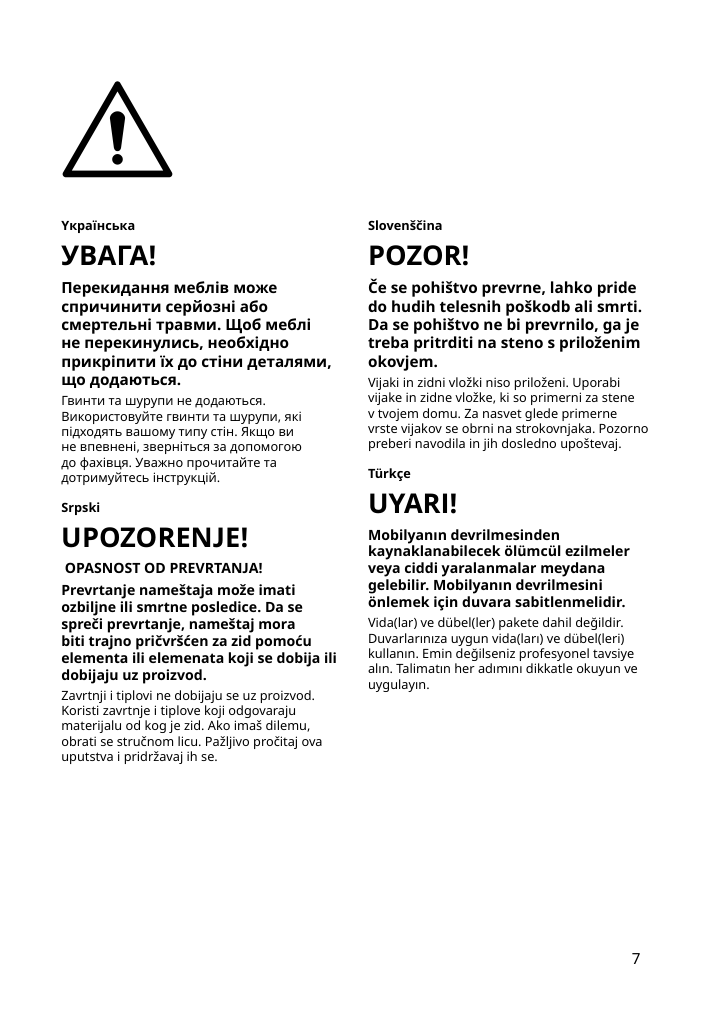 Assembly instructions for IKEA Bror post white | Page 7 - IKEA BROR shelving unit with cabinets 793.039.66