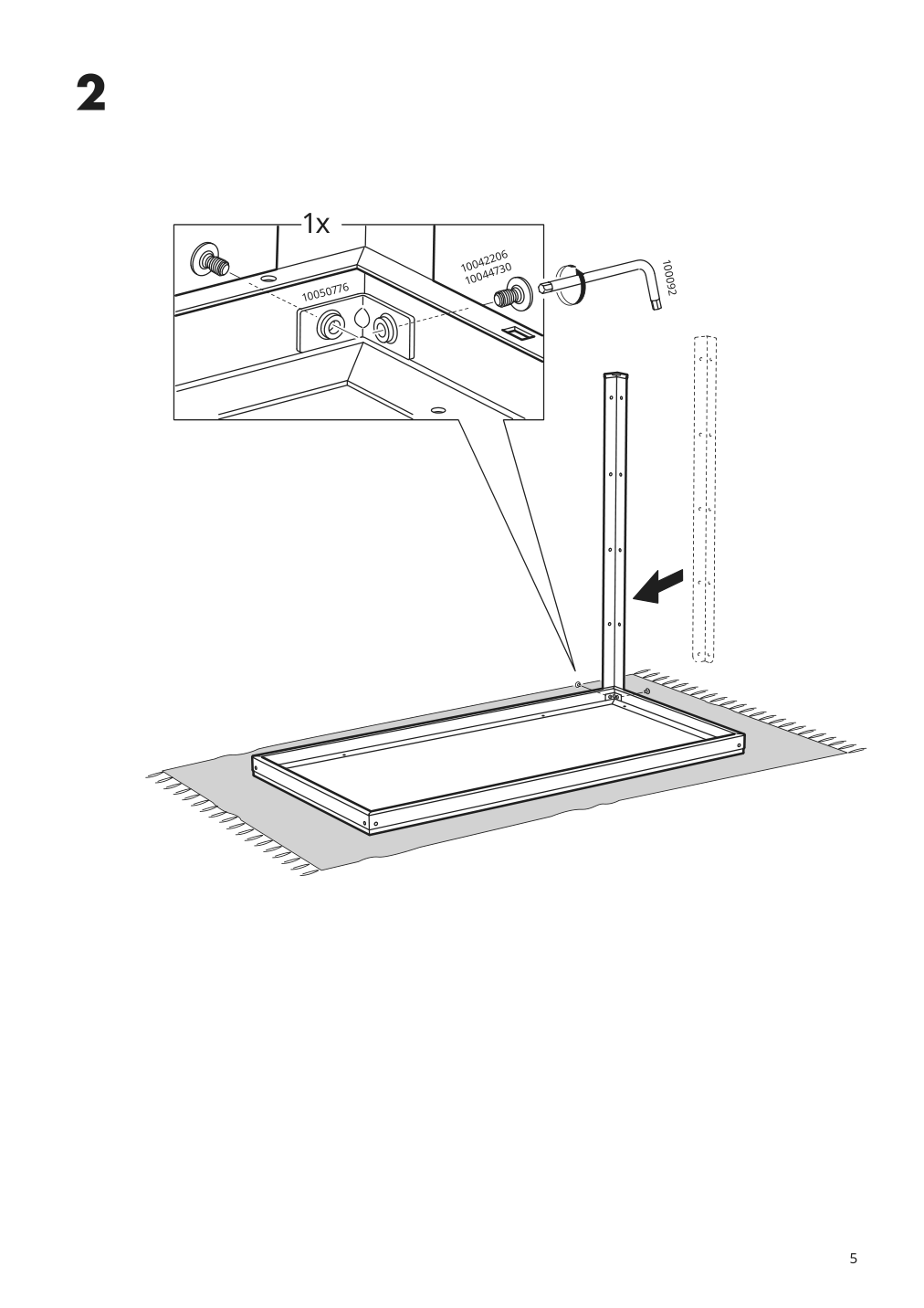 Assembly instructions for IKEA Bror table white | Page 5 - IKEA BROR table 804.526.20