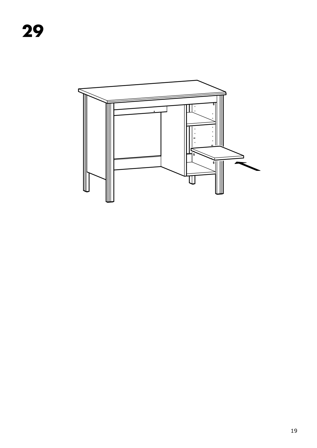 Assembly instructions for IKEA Brusali desk brown | Page 19 - IKEA BRUSALI desk 303.022.99