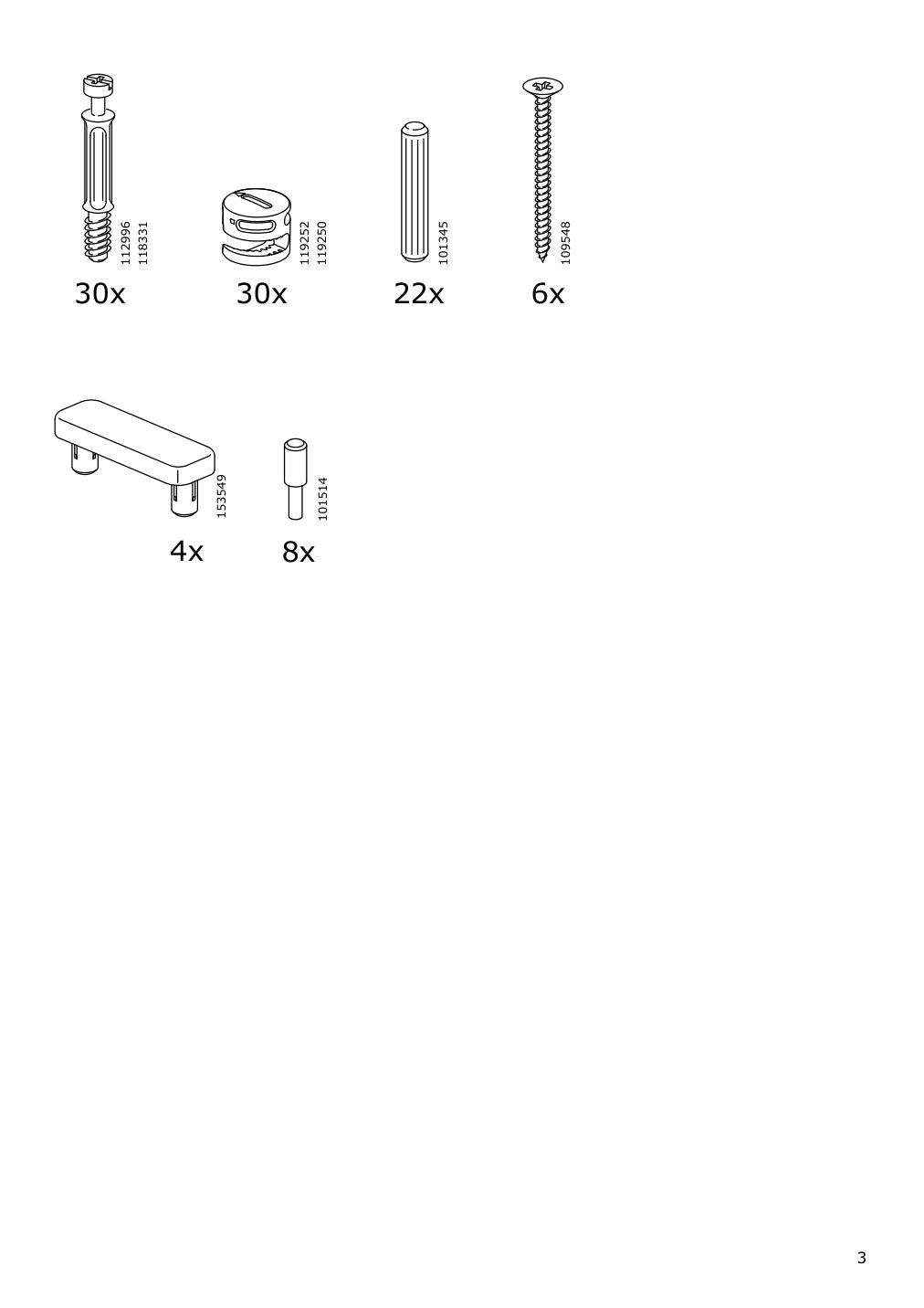 Assembly instructions for IKEA Brusali desk brown | Page 3 - IKEA BRUSALI desk 303.022.99