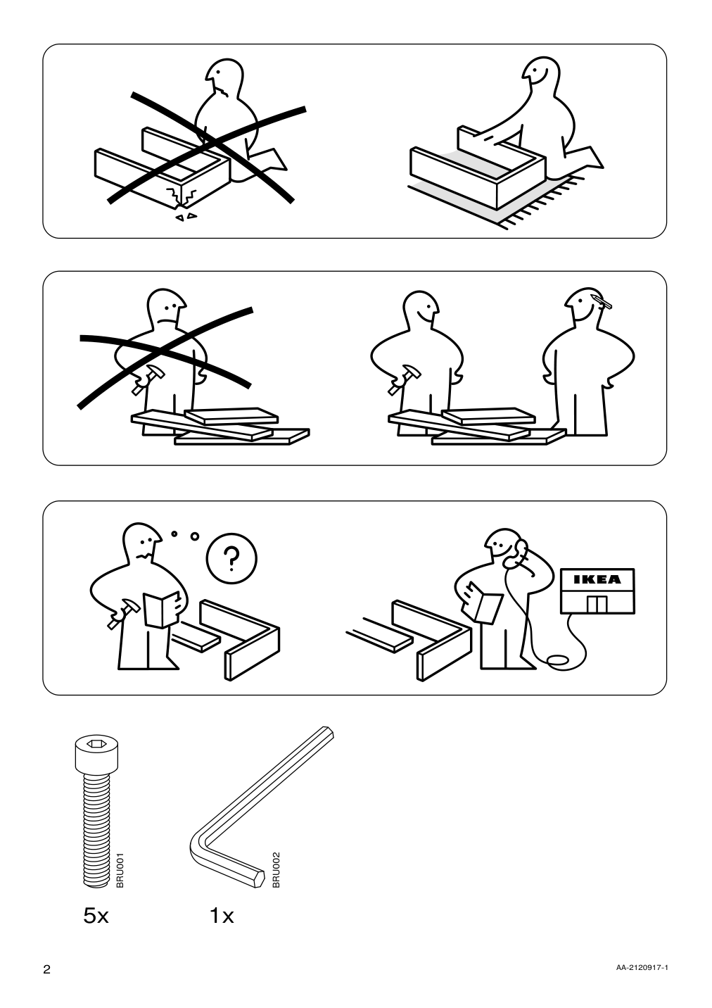 Assembly instructions for IKEA Brusen sofa outdoor gray | Page 2 - IKEA BRUSEN sofa, outdoor 604.829.44