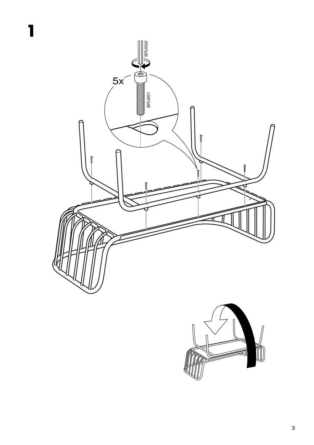 Assembly instructions for IKEA Brusen sofa outdoor gray | Page 3 - IKEA BRUSEN sofa, outdoor 604.829.44