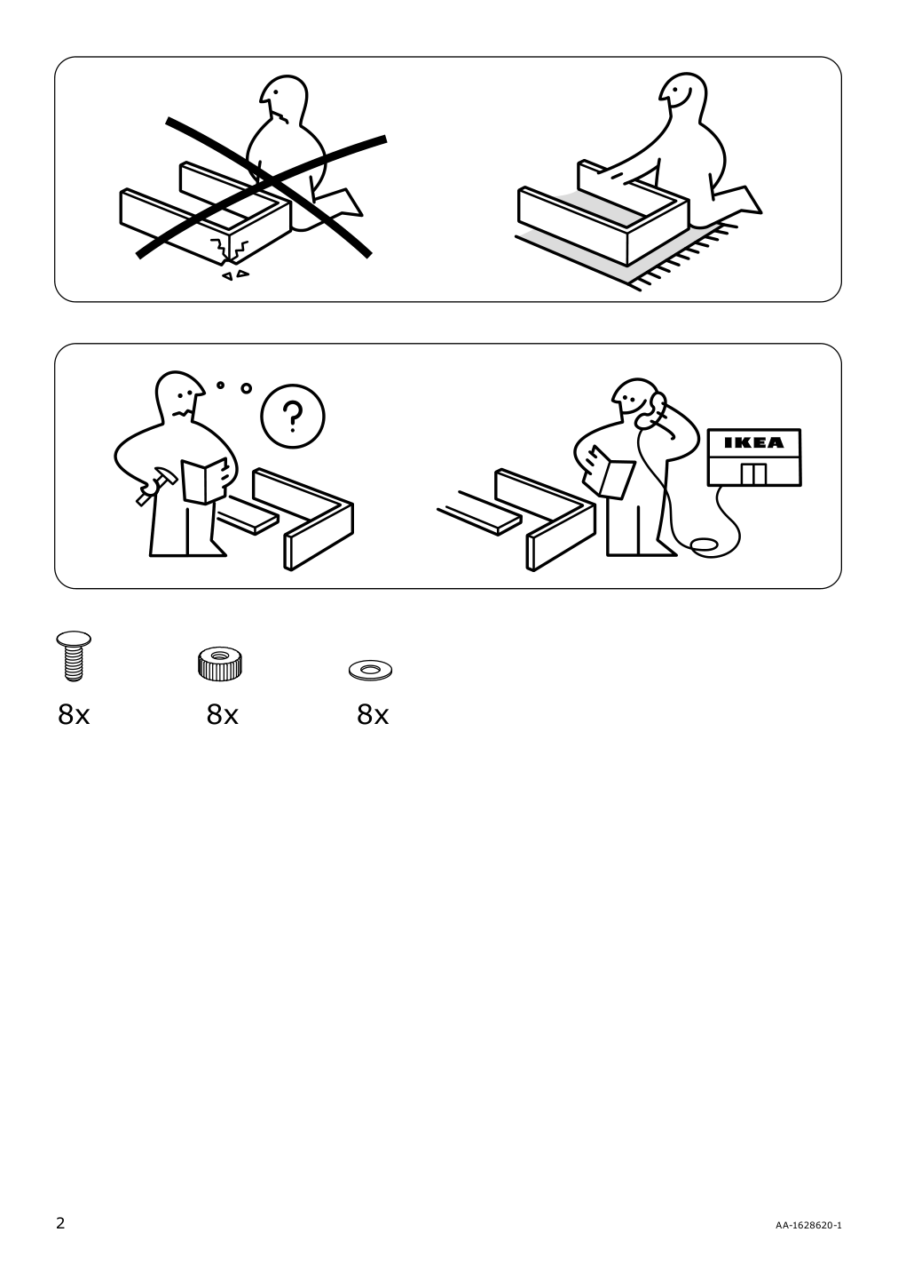 Assembly instructions for IKEA Bullig box black | Page 2 - IKEA BULLIG box 904.206.57