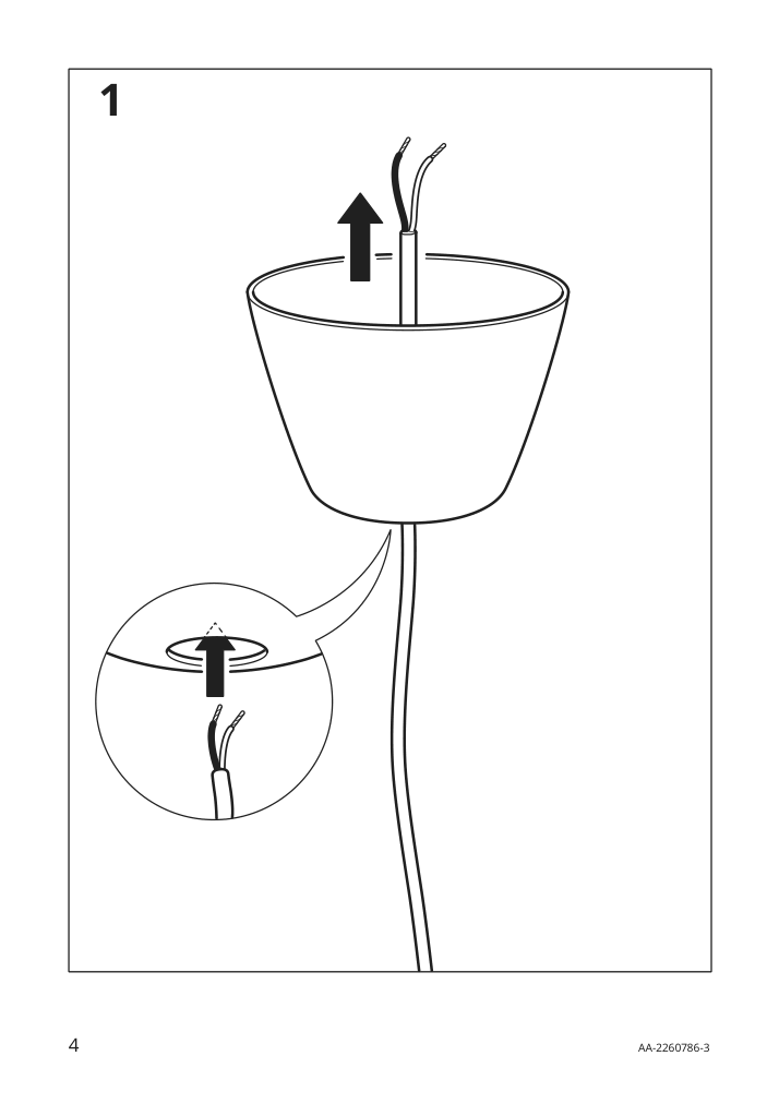 Assembly instructions for IKEA Bunkeflo pendant lamp beige birch | Page 4 - IKEA BUNKEFLO pendant lamp 105.107.89