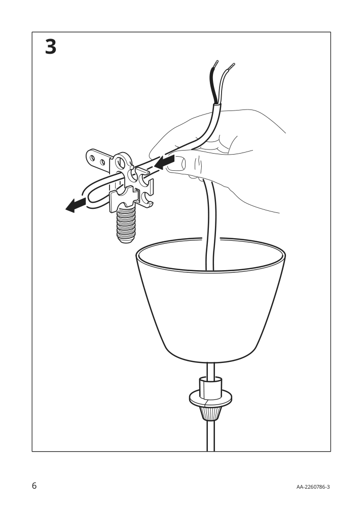 Assembly instructions for IKEA Bunkeflo pendant lamp beige birch | Page 6 - IKEA BUNKEFLO pendant lamp 105.107.89