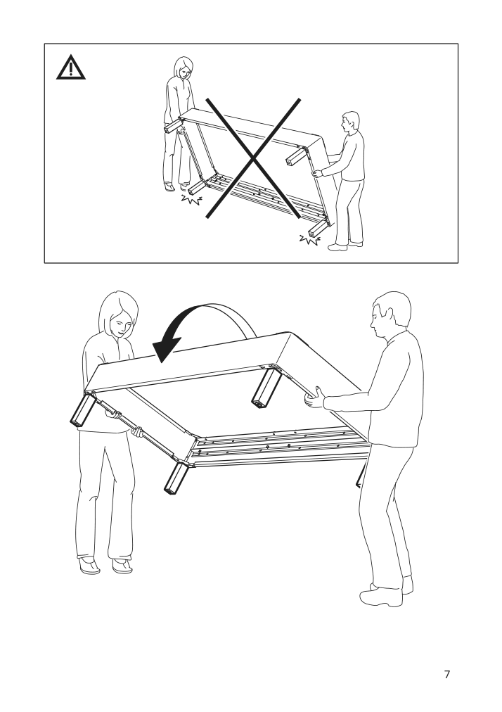 Assembly instructions for IKEA Burfjord leg oak | Page 7 - IKEA BURFJORD leg 202.996.93