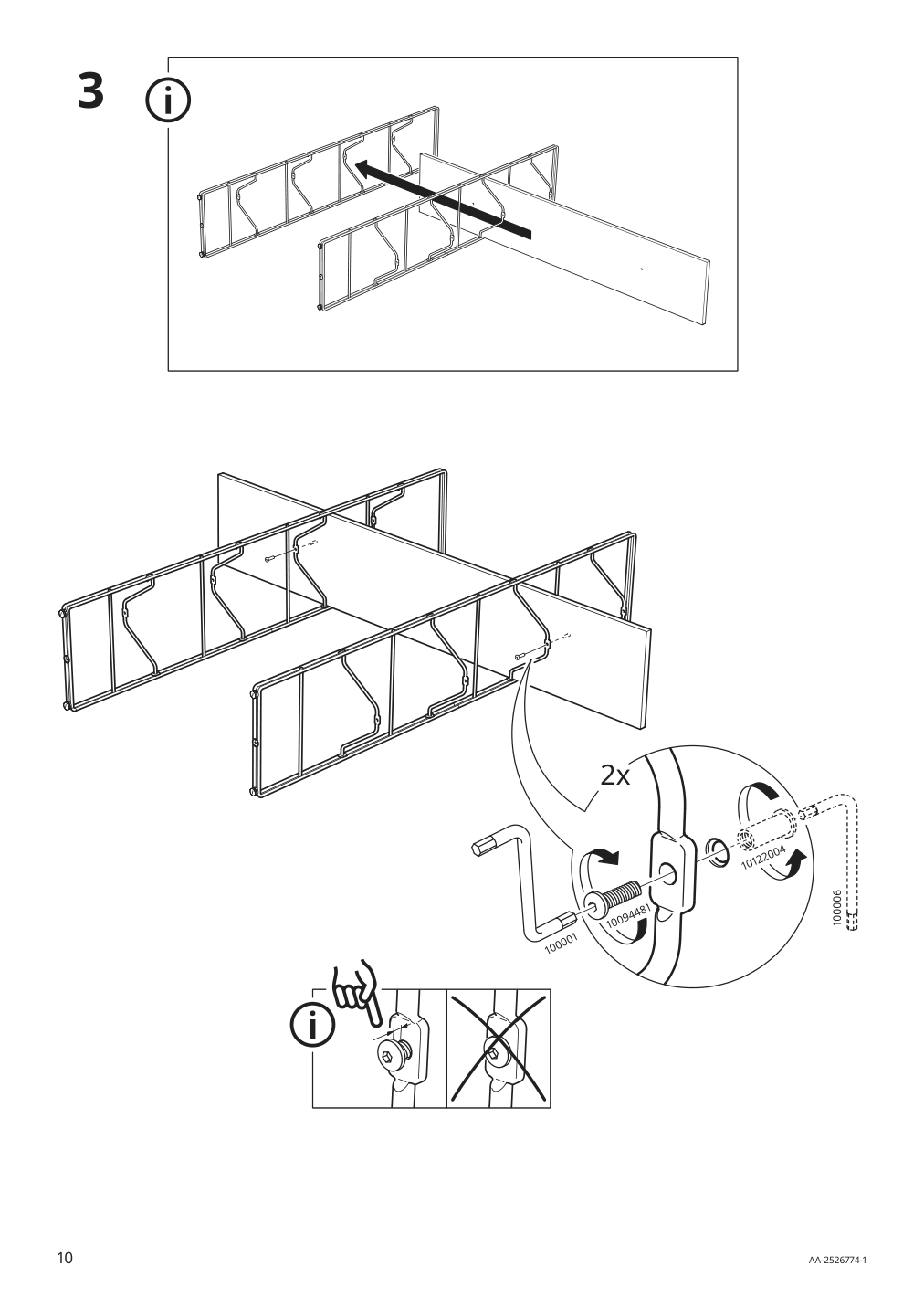 Assembly instructions for IKEA Byakorre open shelf unit | Page 10 - IKEA BYAKORRE open shelf unit 205.864.58