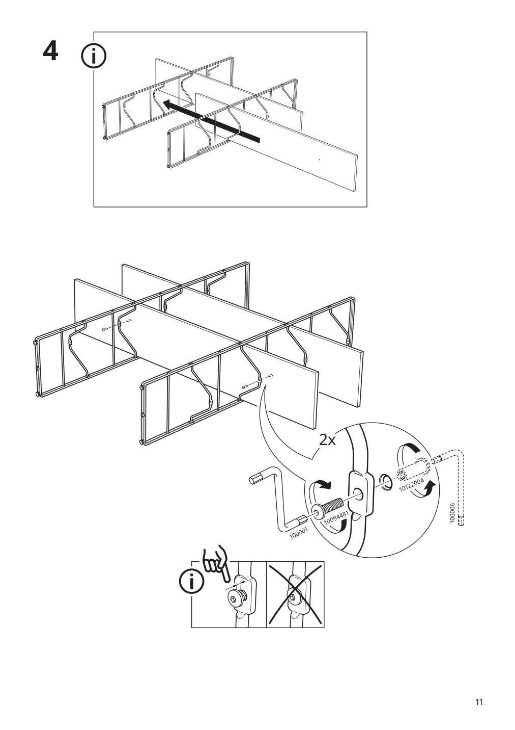 Assembly instructions for IKEA Byakorre open shelf unit | Page 11 - IKEA BYAKORRE open shelf unit 205.864.58