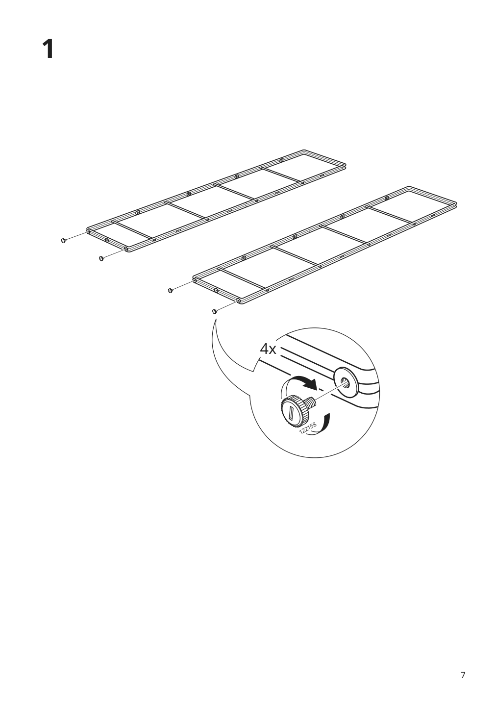 Assembly instructions for IKEA Byakorre open shelf unit | Page 7 - IKEA BYAKORRE open shelf unit 205.864.58