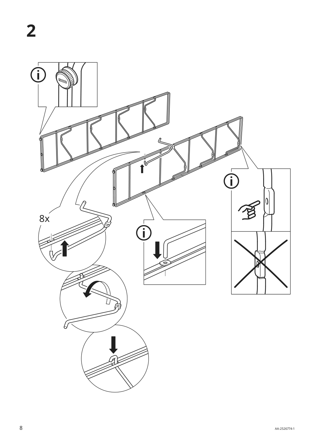 Assembly instructions for IKEA Byakorre open shelf unit | Page 8 - IKEA BYAKORRE open shelf unit 205.864.58