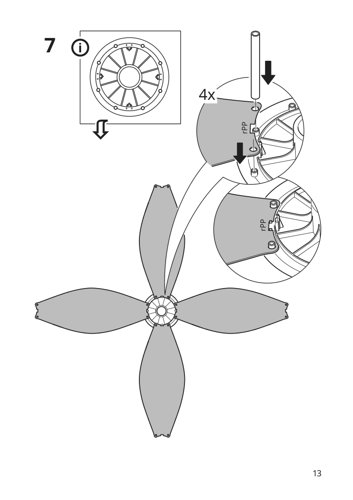 Assembly instructions for IKEA Byggkorn floor lamp black white | Page 13 - IKEA BYGGKORN floor lamp 905.334.33