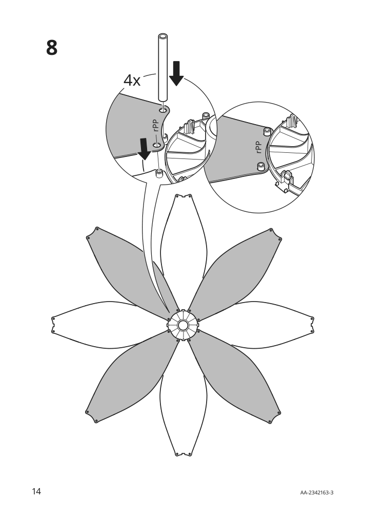 Assembly instructions for IKEA Byggkorn floor lamp black white | Page 14 - IKEA BYGGKORN floor lamp 905.334.33