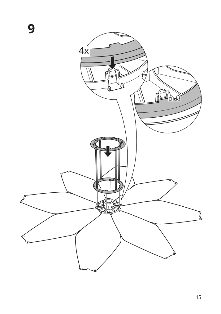 Assembly instructions for IKEA Byggkorn floor lamp black white | Page 15 - IKEA BYGGKORN floor lamp 905.334.33