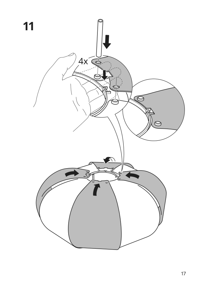 Assembly instructions for IKEA Byggkorn floor lamp black white | Page 17 - IKEA BYGGKORN floor lamp 905.334.33