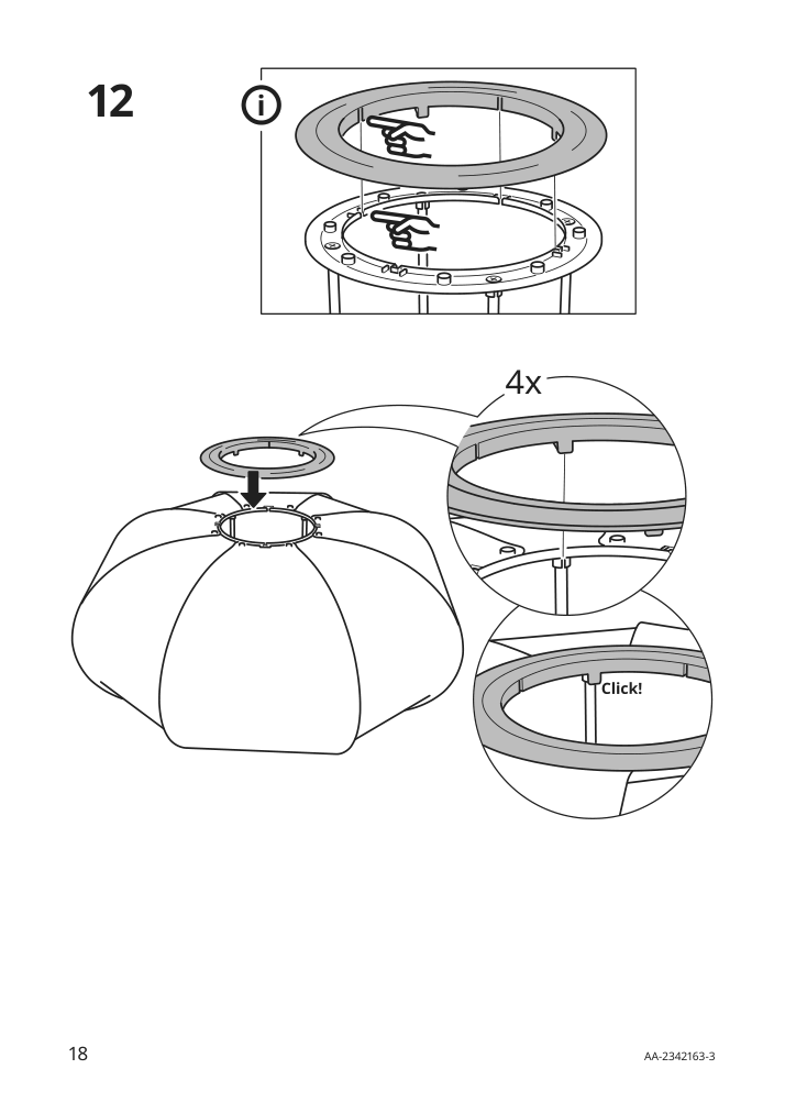 Assembly instructions for IKEA Byggkorn floor lamp black white | Page 18 - IKEA BYGGKORN floor lamp 905.334.33