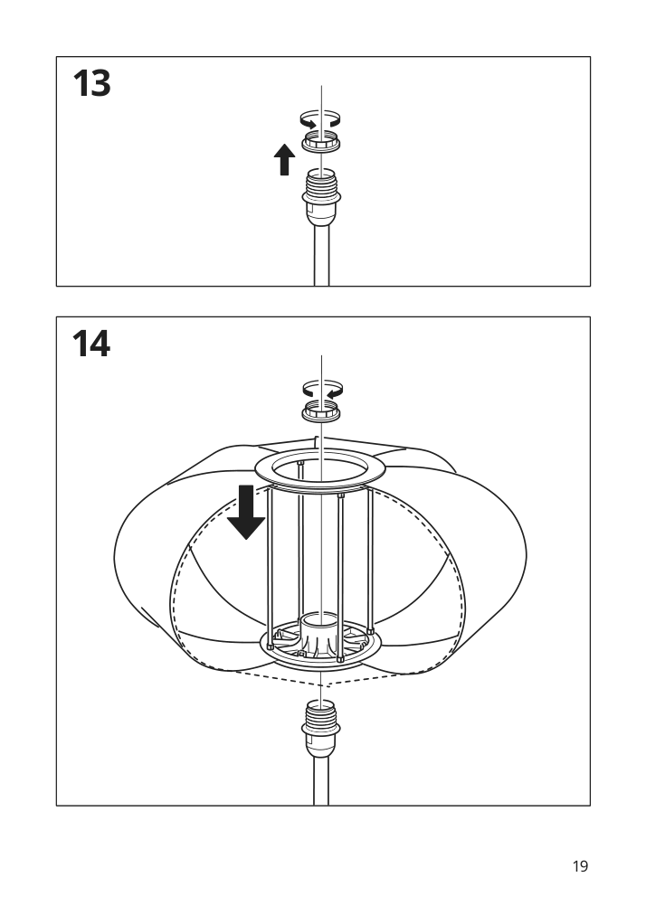 Assembly instructions for IKEA Byggkorn floor lamp black white | Page 19 - IKEA BYGGKORN floor lamp 905.334.33