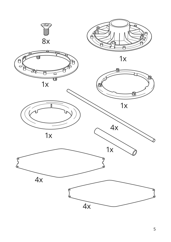 Assembly instructions for IKEA Byggkorn floor lamp black white | Page 5 - IKEA BYGGKORN floor lamp 905.334.33