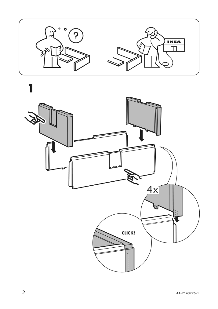 Assembly instructions for IKEA Bygglek lego r box with lid white | Page 2 - IKEA BYGGLEK LEGO® box with lid 503.721.87