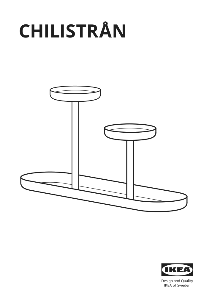 Assembly instructions for IKEA Chilistran plant stand white | Page 1 - IKEA CHILISTRÅN plant stand 604.922.45