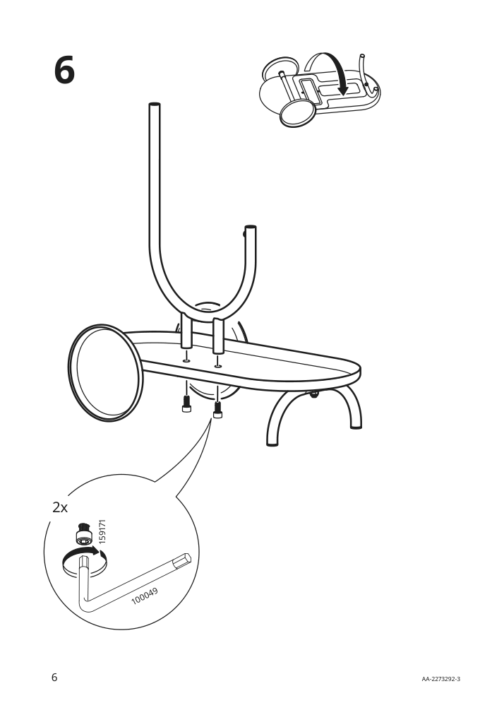 Assembly instructions for IKEA Chilistran plant stand with wheels white | Page 6 - IKEA CHILISTRÅN plant stand with wheels 004.922.48