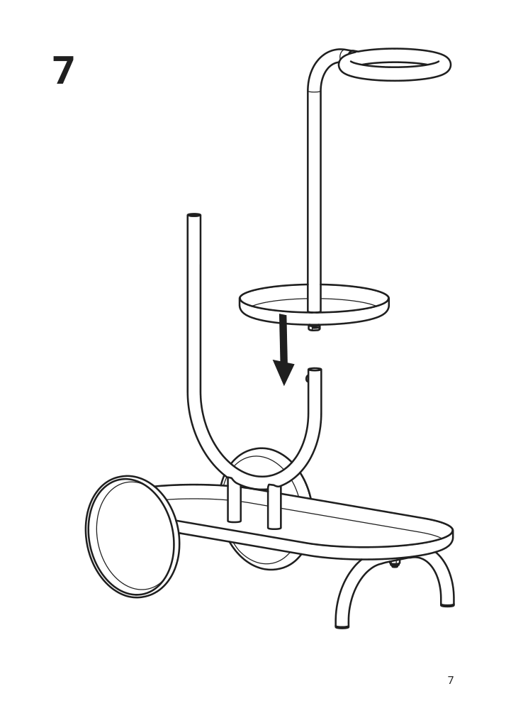 Assembly instructions for IKEA Chilistran plant stand with wheels white | Page 7 - IKEA CHILISTRÅN plant stand with wheels 004.922.48