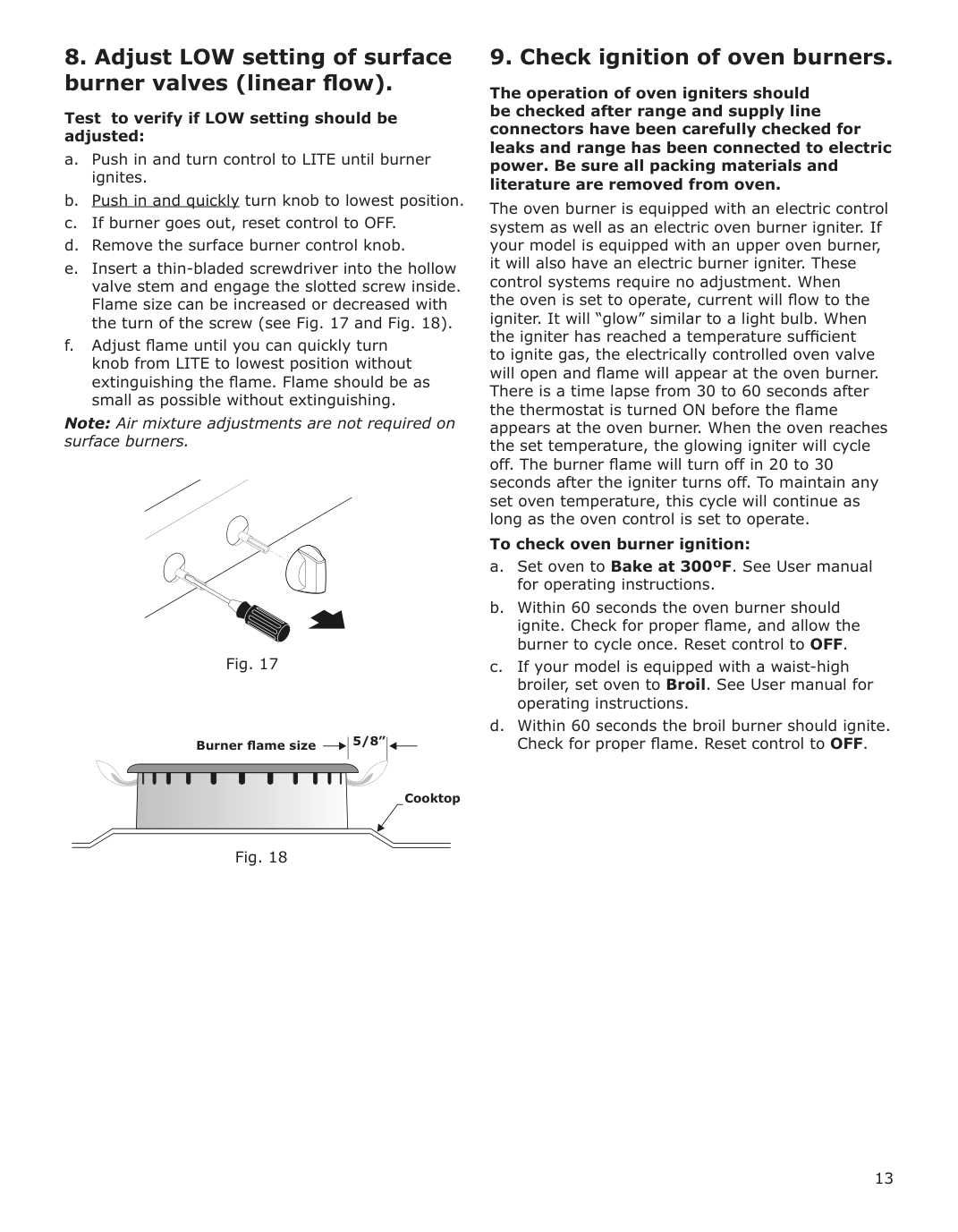 Assembly instructions for IKEA Cirkulera range with gas cooktop stainless steel | Page 13 - IKEA CIRKULERA range with gas cooktop 905.152.93