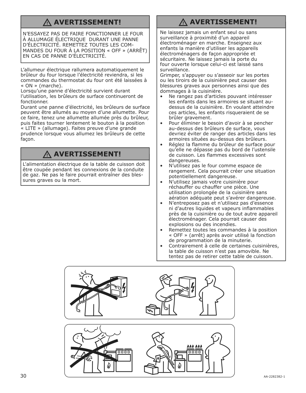 Assembly instructions for IKEA Cirkulera range with gas cooktop stainless steel | Page 30 - IKEA CIRKULERA range with gas cooktop 905.152.93